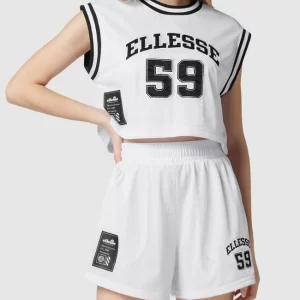 Ellesse Crop Top Aus Mesh – Weiß 13