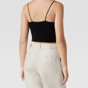 REVIEW Crop Top In Ripp-Optik – Schwarz 15