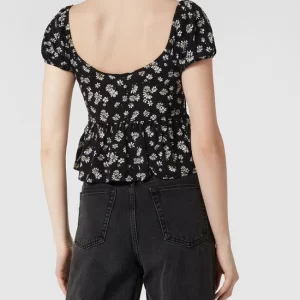 REVIEW Crop Top Mit Floralem Muster – Schwarz 15