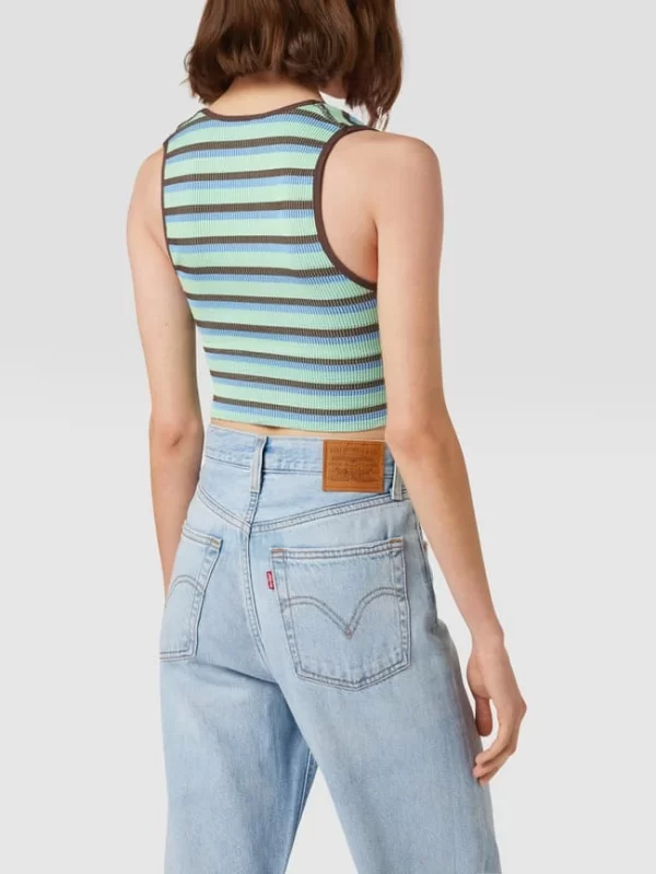 BDG Urban Outfitters Crop Top In Ripp-Optik – Blau 6