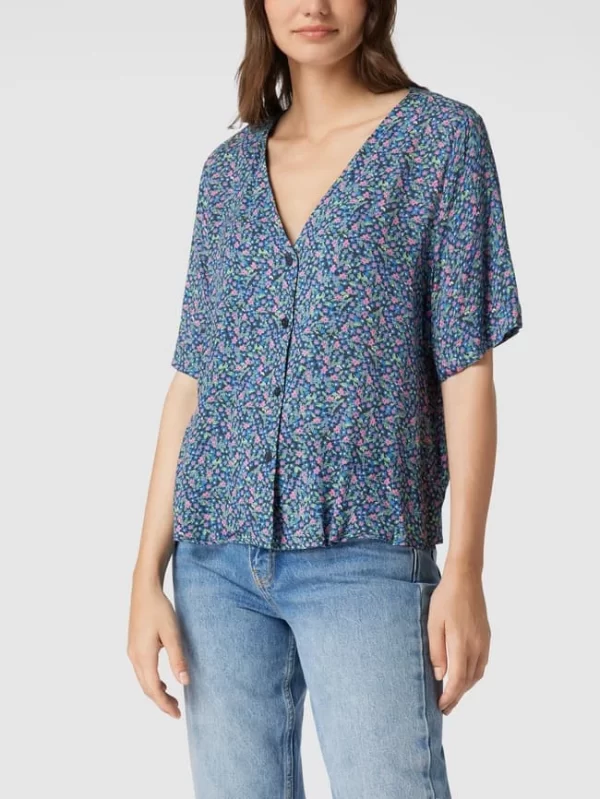 Jake*s Casual Bluse Mit Floralem Allover-Muster – Schwarz 5