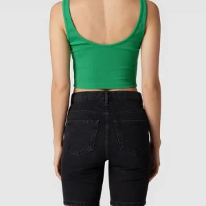 REVIEW Crop Top In Ripp-Optik – Smaragdgrün 15