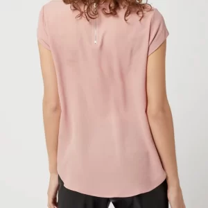 Only Blusenshirt In Unifarbenem Design – Rosé 15