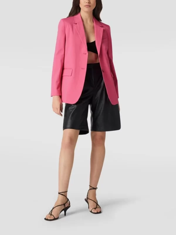 Mango Blazer Mit Pattentaschen – Fuchsia 1