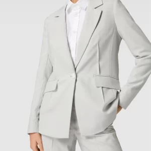 Comma Blazer Mit Label-Applikation – Hellgrau Meliert 11