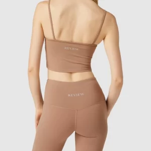 REVIEW Crop Top Mit Spaghettiträgern – Taupe 15