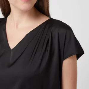 Taifun Blusenshirt Mit Kontrastvorderseite – Schwarz 11