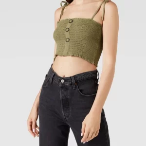 Only Crop Top Mit Smok-Details – Schilf 13