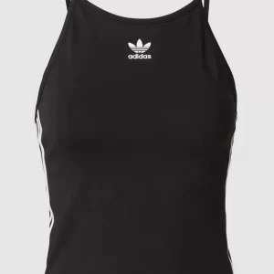 Adidas Originals Crop Top Mit Label-Streifen – Schwarz 9