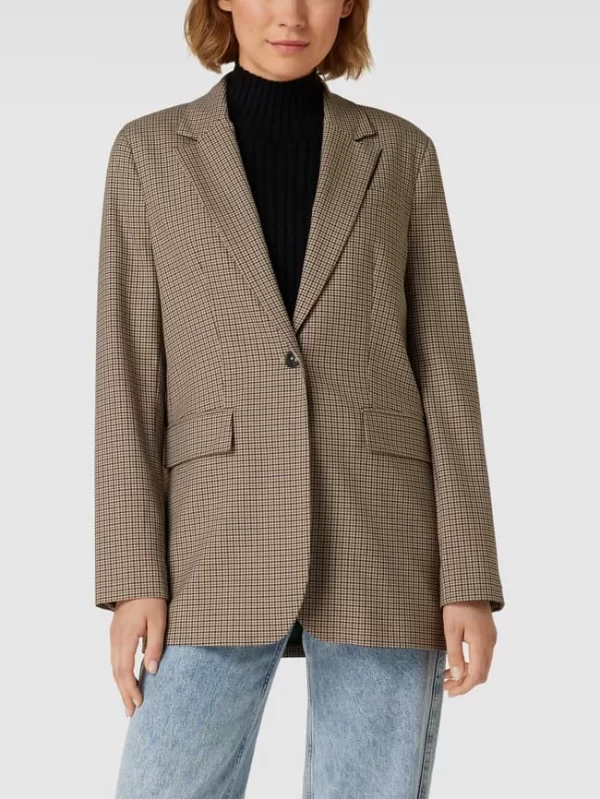 Tommy Hilfiger Blazer Mit Hahnentrittmuster Modell ‘RELAXED’ – Beige 5