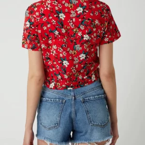 Vero Moda Cropped Bluse Mit Knotendetail Modell ‘Simply’ – Rot 16