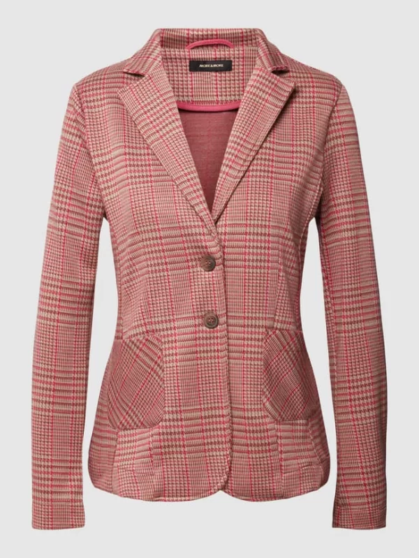 More & More Blazer Mit Hahnentrittmuster – Pink 3