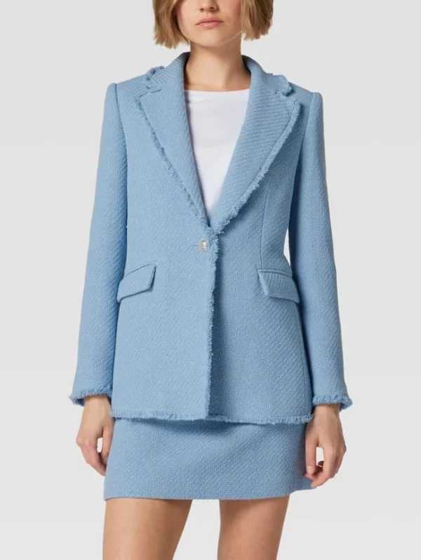 Mango Blazer Mit Ausgefranstem Reverskragen Modell ‘ARTHUR’ – Bleu 5