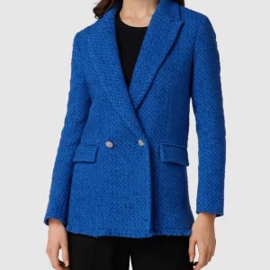 Mango Blazer Mit Strukturmuster Modell ‘BOSTON’ – Royalblau 13