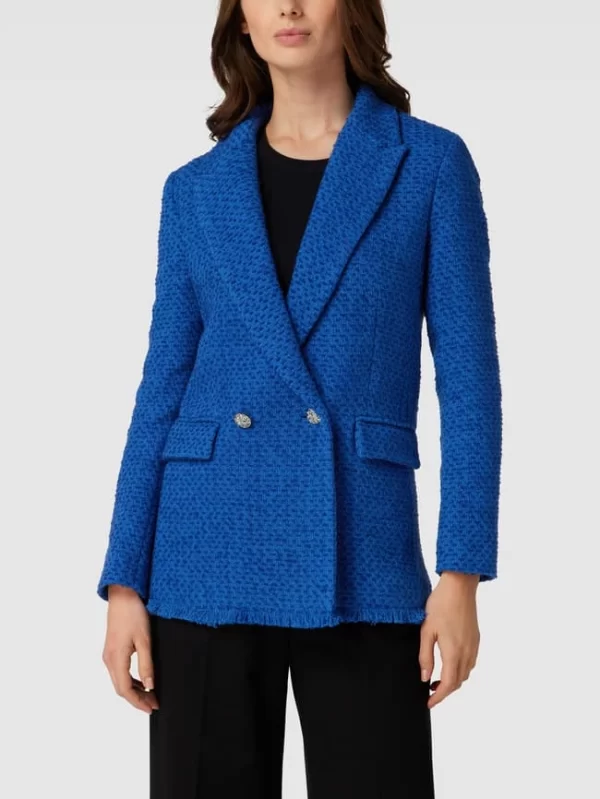 Mango Blazer Mit Strukturmuster Modell ‘BOSTON’ – Royalblau 5