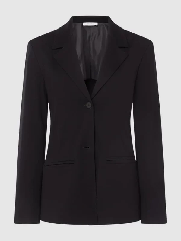 MaxMara Leisure Blazer Mit 2-Knopf-Leiste Modell ‘Cluny’ – Schwarz 1