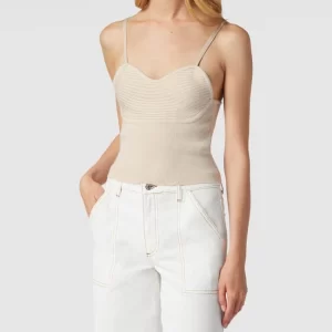 REVIEW Crop Top In Ripp-Optik – Offwhite 13