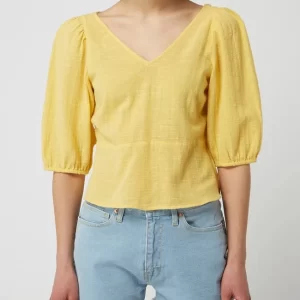 Vero Moda Cropped Blusenshirt Aus Baumwolle Modell ‘Gabi’ – Gelb 13