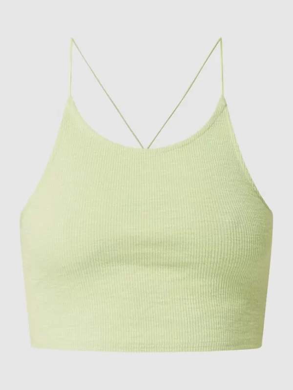 Only Crop Top Mit Gekreuzten Spaghettiträgern Modell ‘Jade’ – Grün 3