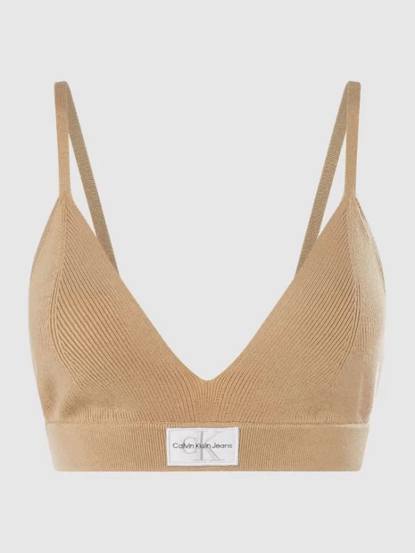 Calvin Klein Jeans Crop Top Aus Lyocellmischung – Sand 3