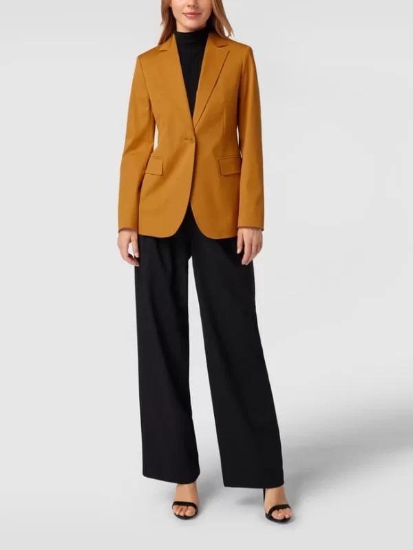 Max Mara Studio Blazer Mit Stretch-Anteil Modell ‘Tobruk’ – Senfgelb 1