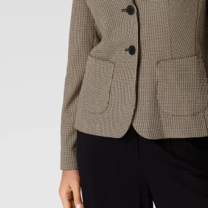 Betty Barclay Blazer Mit Hahnentrittmuster – Taupe 11