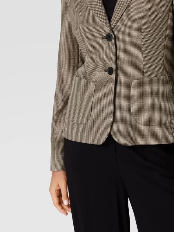 Betty Barclay Blazer Mit Hahnentrittmuster – Taupe 4