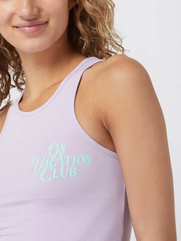 On Vacation Crop Top Mit Logo – Flieder 4