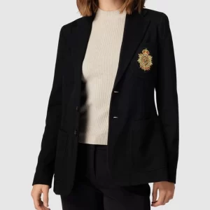 Polo Ralph Lauren Blazer In Strick-Optik – Schwarz 13