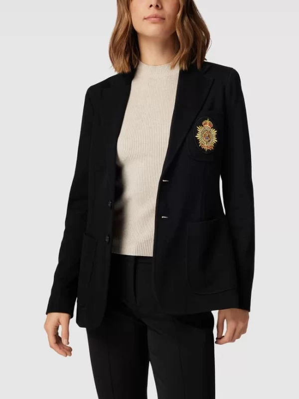 Polo Ralph Lauren Blazer In Strick-Optik – Schwarz 5