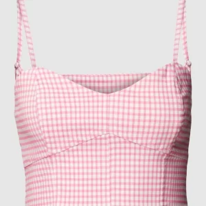 REVIEW Crop Top Mit Vichy-Karos – Pink 9