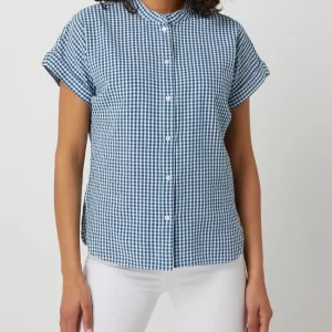 Montego Bluse Aus Seersucker – Dunkelblau 13