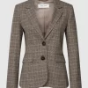 Gerry Weber Blazer Mit Karomuster – Dunkelbraun 19