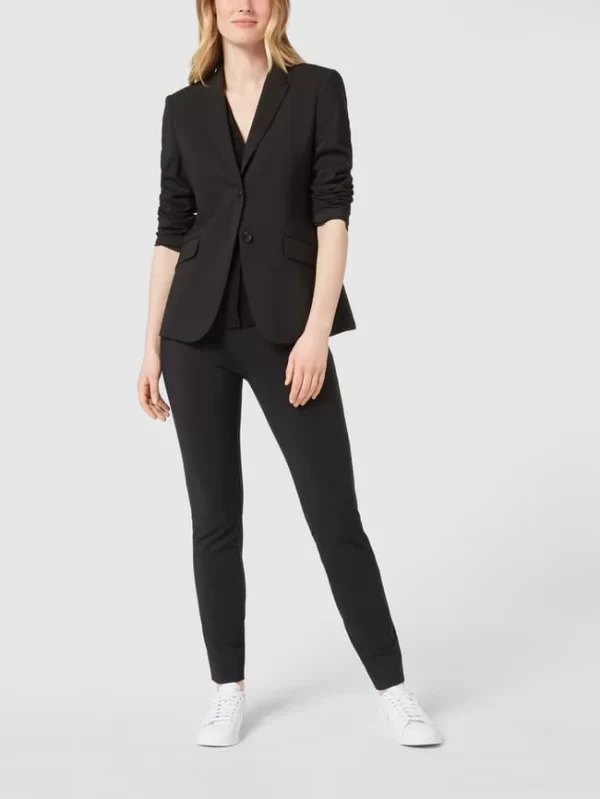 BOSS Blazer Aus Schurwolle Mit Stretch-Anteil – Schwarz 1