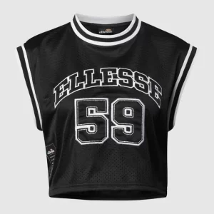 Ellesse Crop Top Aus Mesh – Schwarz 9