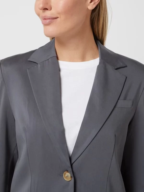 JC Sophie Blazer Mit Paspelierten Pattentaschen – Dunkelgrau 4