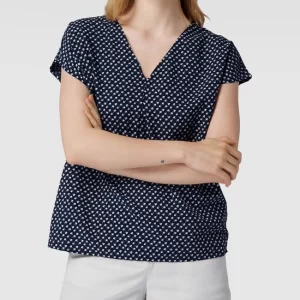 Montego Bluse Mit Floralem Allover-Muster – Dunkelblau 13