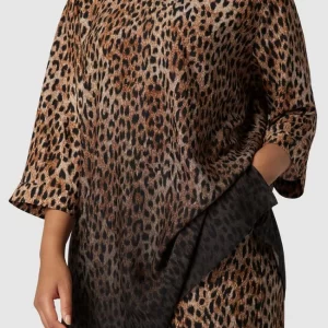 Marina Rinaldi PLUS SIZE Bluse Mit Allover-Animal-Print Modell ‘Farina’ – Schwarz 11