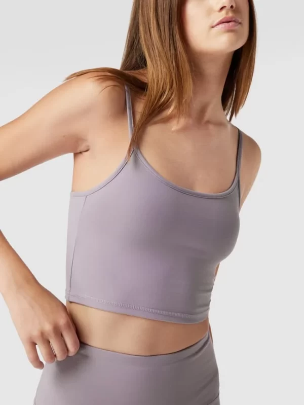 REVIEW Crop Top Mit Spaghettiträgern – Purple 4