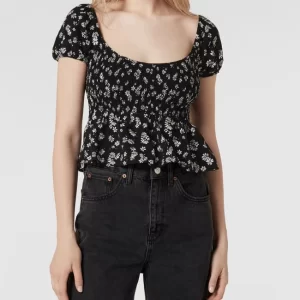 REVIEW Crop Top Mit Floralem Muster – Schwarz 13