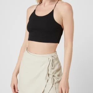 Only Crop Top Mit Gekreuzten Spaghettiträgern Modell ‘Jade’ – Schwarz 13