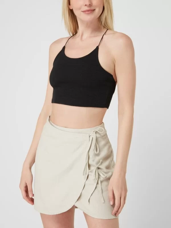 Only Crop Top Mit Gekreuzten Spaghettiträgern Modell ‘Jade’ – Schwarz 5