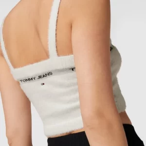 Tommy Jeans Crop Top Mit Label-Schriftzug – Weiß 11