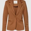 ICHI Blazer Im Unifarbenen Design Modell ‘KATE’ – Mittelbraun 19