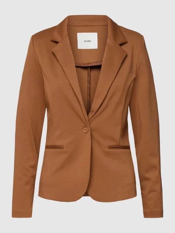 ICHI Blazer Im Unifarbenen Design Modell ‘KATE’ – Mittelbraun 1