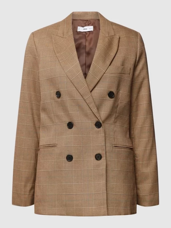 Mango Blazer Mit Karomuster Modell ‘Berta’ – Beige 3