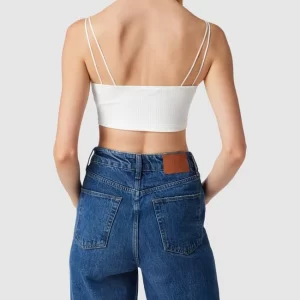 Tommy Jeans Crop Top Mit Label-Patch Modell ‘CROP RIB BADGE’ – Weiß 15