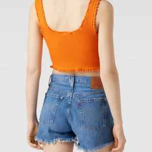 Only Crop Top Mit Rüschen – Orange 15