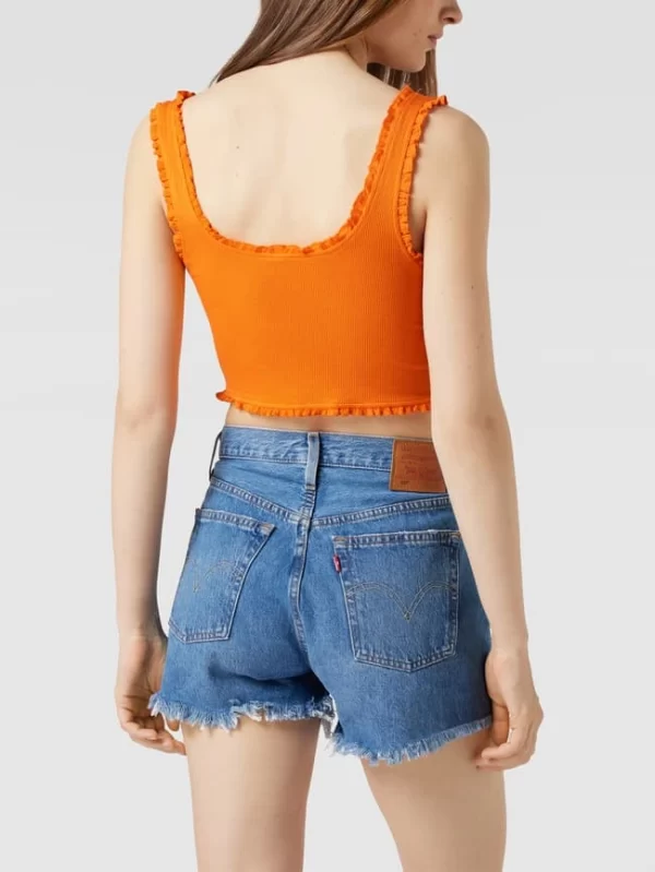 Only Crop Top Mit Rüschen – Orange 6