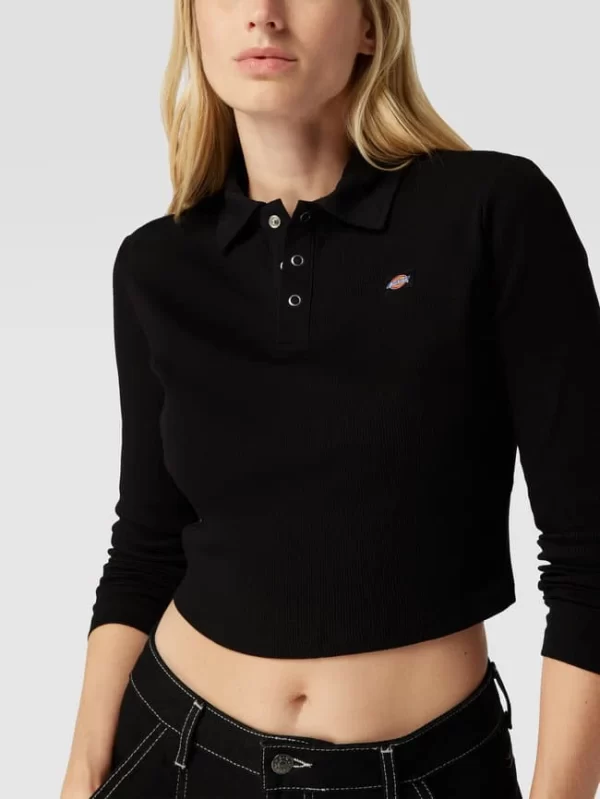 Dickies Crop Longsleeve Mit Label-Detail Modell ‘TALLASEE’ – Schwarz 4